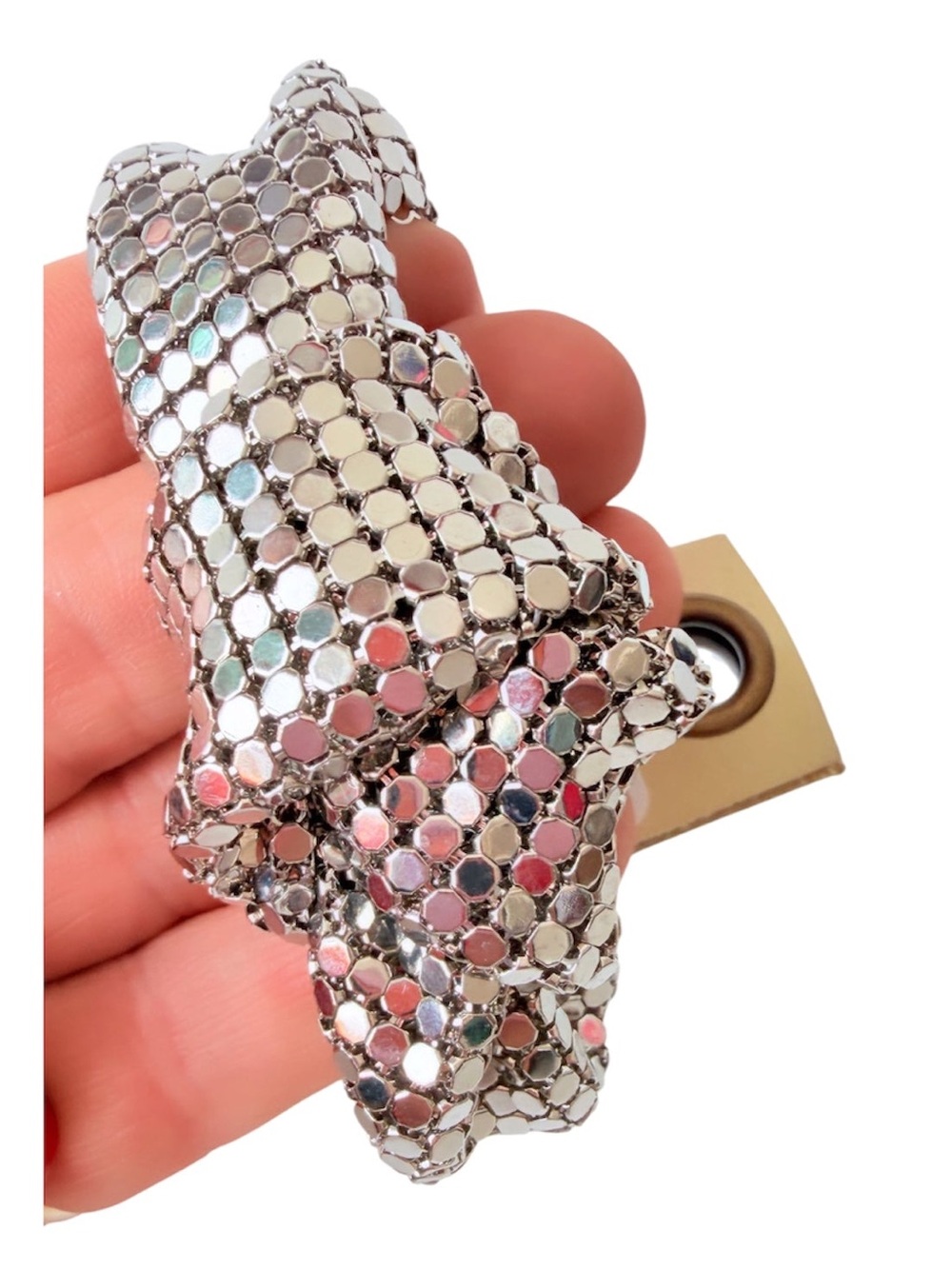 Anthropologie Silver Tone Mesh Bracelet New with Tags